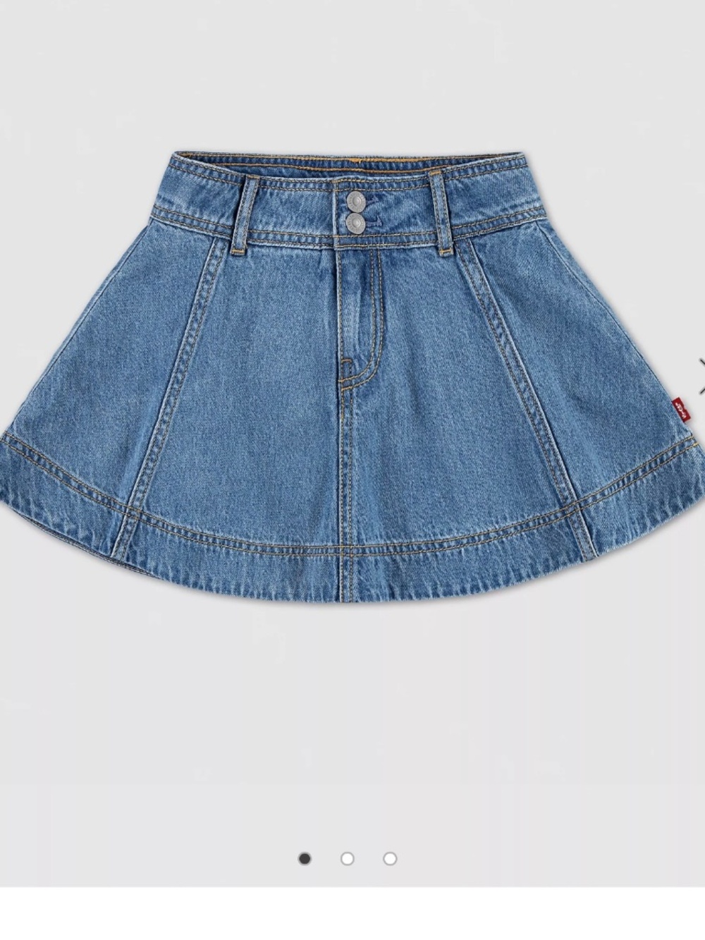 Levis A-line Denim Skort. Sz 14 Regular.